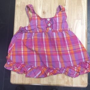 Plaid girls tank